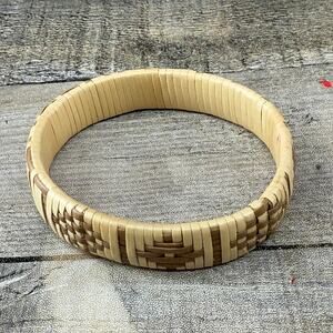 Vintage Hawaiian Woven Bangle Bracelet